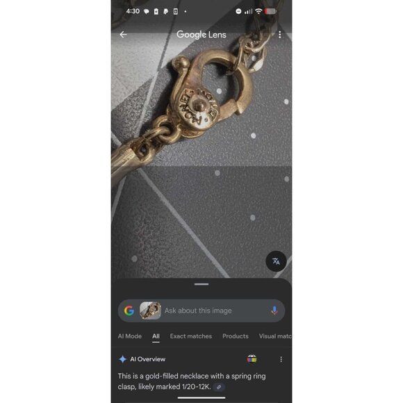 Monet golden tone champagne color rhinestone leaf paisley drop 18" Vtg 70s - Picture 15 of 15